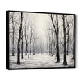 thumbnail image 2 of Designart Trees Oversized framed wall art decor, Tree black framed wall art, Grey Forest Woods , Grey Traditional black framed wall art, 20x12 inches black frame, 2 of 5