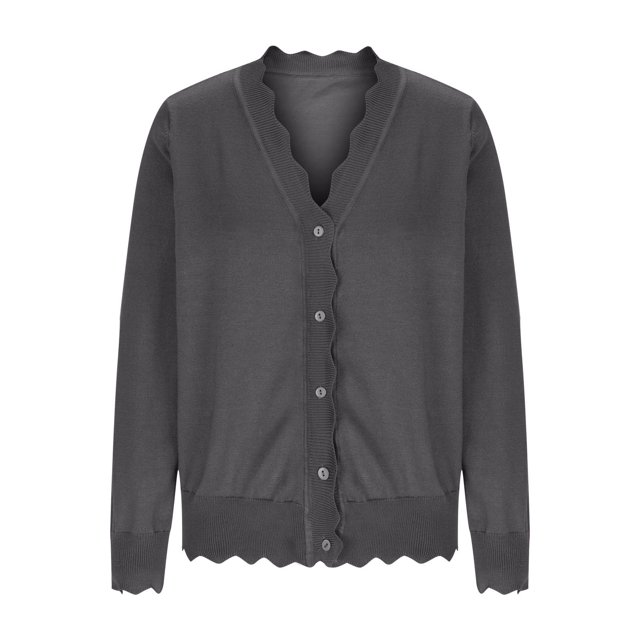 Erwazi Cardigans pour Femmes Automne Tendance à Boutons, Ouvert à l'Avant, Cardigans Légers