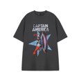 thumbnail image 1 of Marvel Shield Throw Mens Grey Short Sleeved T-Shirt, 1 of 6