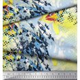 thumbnail image 3 of Soimoi Viscose Chiffon Fabric Texture & Lily Flower Decor Fabric Printed Yard 42 Inch Wide, 3 of 3