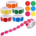 thumbnail image 1 of MesaSe 6 Rouleaux d'Autocollants à Points Colorés Étiquettes Rondes de Codage de Couleur Étiquettes de Classification Colorées Étiquettes à Points Adhésives, 1 of 6