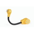 thumbnail image 1 of Camco Power Cord Adapter 55168 Power Grip; For Connecting RV Power Inlet To Standard Power Source; 15 Amp Male To 50 Amp Female; 15 Amp Dogbone; Non Locking; Not Waterproof; With Plug Head Handle, 1 of 3
