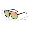 thumbnail image 5 of Optical Glasses Black Rimmed Spectacles Hip-hop Fashionable UV Protection Large-frame Clothing Accessories for Eyes Protection Black Rimmed Red, 5 of 5