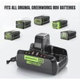 thumbnail image 2 of Greenworks Chargeur Rapide à Double Port 80 V, 2 of 7