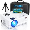 thumbnail image 1 of Native 1080P Projector with WiFi and Two-Way Bluetooth, Full HD Movie Projector for Outdoor Movies, 300" Display Projector 4k Home Theater, Compatible with iOS/Android/PC/XBox/PS4/TV Stick/HDMI/USB, 1 of 7