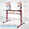 thumbnail image 2 of Pyle Universal Keyboard Heavy-Duty Electronic Organ Holder Rack Portable Piano Stand w/ 2nd Tier, Adjustable Height and Width, Rubber Discs PKST64, 2 of 5
