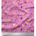 thumbnail image 1 of Soimoi Rayon Fabric Flower Watercolor Decor Fabric Printed Yard 56 Inch Wide, 1 of 3