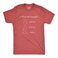thumbnail image 1 of Mens Name The Triangles Funny Math T Shirt Sarcasm Novelty I Love Math Graphic (Red) - S, 1 of 4