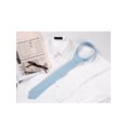 thumbnail image 5 of INSPIRE CHIC Men's Self-Tied Solid Color Formal Slim Ties Light Blue, 5 of 5