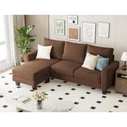 Homall Convertible Sectional Sofa Couch for Living Room, 3 Seats L-Shaped Couch with Reversible Chaise, Small Sofa for Apartment