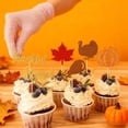 thumbnail image 4 of Rvkxad Thanksgiving Cake Toppers Set, 12 Cupcake Picks Turkey Pumpkin Maple Leaf, Fall Party Decorations, 4 of 6