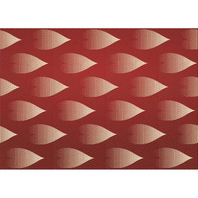 Ahgly Company Machine Washable Indoor Rectangle Transitional Orange Area Rugs, 7' x 9'