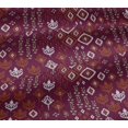 thumbnail image 5 of oneOone Viscose Jersey Fabric Block & Geometric Ikat Print Fabric BTY 60 Inch Wide, 5 of 5