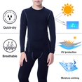 thumbnail image 4 of LANBAOSI Boys Athletic Base Layer Compression Underwear Set 2pcs Long John for Kids Unisex Size 12, 4 of 6
