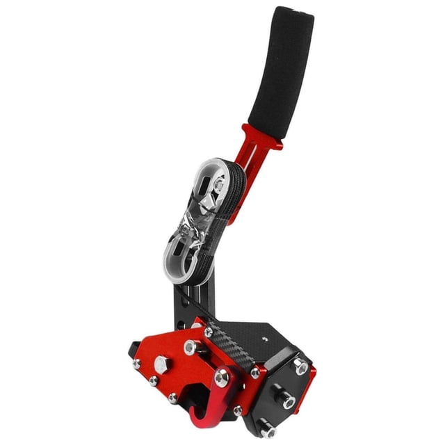 serony 14-Bit Aluminum Alloy PC Handbrake USB Handbrakes Clamp for Racing Games Red