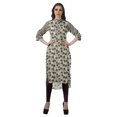 thumbnail image 2 of Moomaya Kurti Indienne Imprimée Tunique en Coton pour Femme Col Mandarin Kurta Longueur Genou, 2 of 6