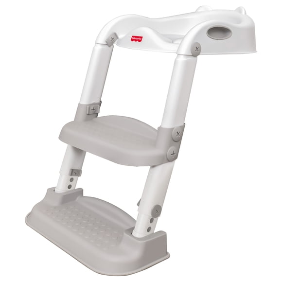 Fisher-Price Step Up Potty – Petit pot 2‑en‑1 et marchepied pour tout-petits, blanc
