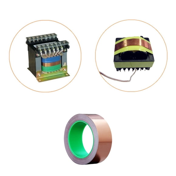 High-Performance Tape 30Mm X 20 M Copper Foil Tape for Double Conductive Needs Self Shielding Foil Tape for Electronic Applications Versatile Copper Tape Solutions