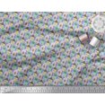 thumbnail image 2 of Soimoi Purple Poly Georgette Fabric House Architectural Printed Fabric 1 Yard 52 Inch Wide, 2 of 5