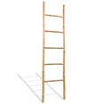 thumbnail image 1 of vidaXL Towel Ladder with 5 Rungs Bamboo 150 cm, 1 of 3