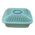 thumbnail image 1 of jifeng Fruit Basket with Lid Countertop for Kitchen Counter Bread Basket with Cover Blue Small, 1 of 9
