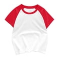 thumbnail image 1 of FAIWAD Unisexe Garçons Filles T-Shirts à Manches Courtes Tout-Petits Bébé Col Rond Été Coton à Blocs de Couleur, 1 of 3