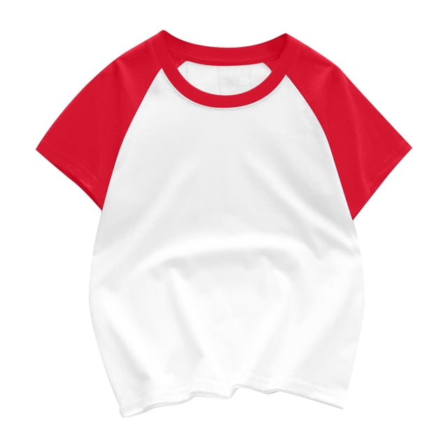 FAIWAD Unisexe Garçons Filles T-Shirts à Manches Courtes Tout-Petits Bébé Col Rond Été Coton à Blocs de Couleur