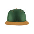 thumbnail image 2 of Top Headwear Flat Bill Adjustable Snapback Cap - Green/Rust, 2 of 2