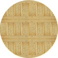 thumbnail image 1 of Ahgly Company Machine Washable Indoor Square Transitional Bold Yellow Area Rugs, 3' Square, 1 of 7