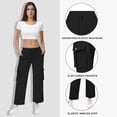thumbnail image 4 of iHPH7 Joggers pour Femmes Pantalons d'Extérieur Femmes Pantalons à Séchage Rapide Femmes Pantalons Pantalons pour Femmes Pantalons Taille Haute pour Femmes Pantalons Cargo pour Femmes Pantalons de Randonnée Femmes Noir TG, 4 of 7