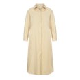 thumbnail image 4 of Robes Soleil pour Femmes 2023 Décontractées Mode pour Femmes Col Rabattu Ample Manches Longues Uni Mi-Mollet Robe Longue Robes T-Shirt pour Femmes 2023 Décontractées en Liquidation, 4 of 8