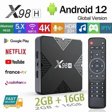 Android TV box iptv box X98H Android 12.0 Streaming Media Player/TV Box 4K 64 Bit WiFi6 2GB+16GB