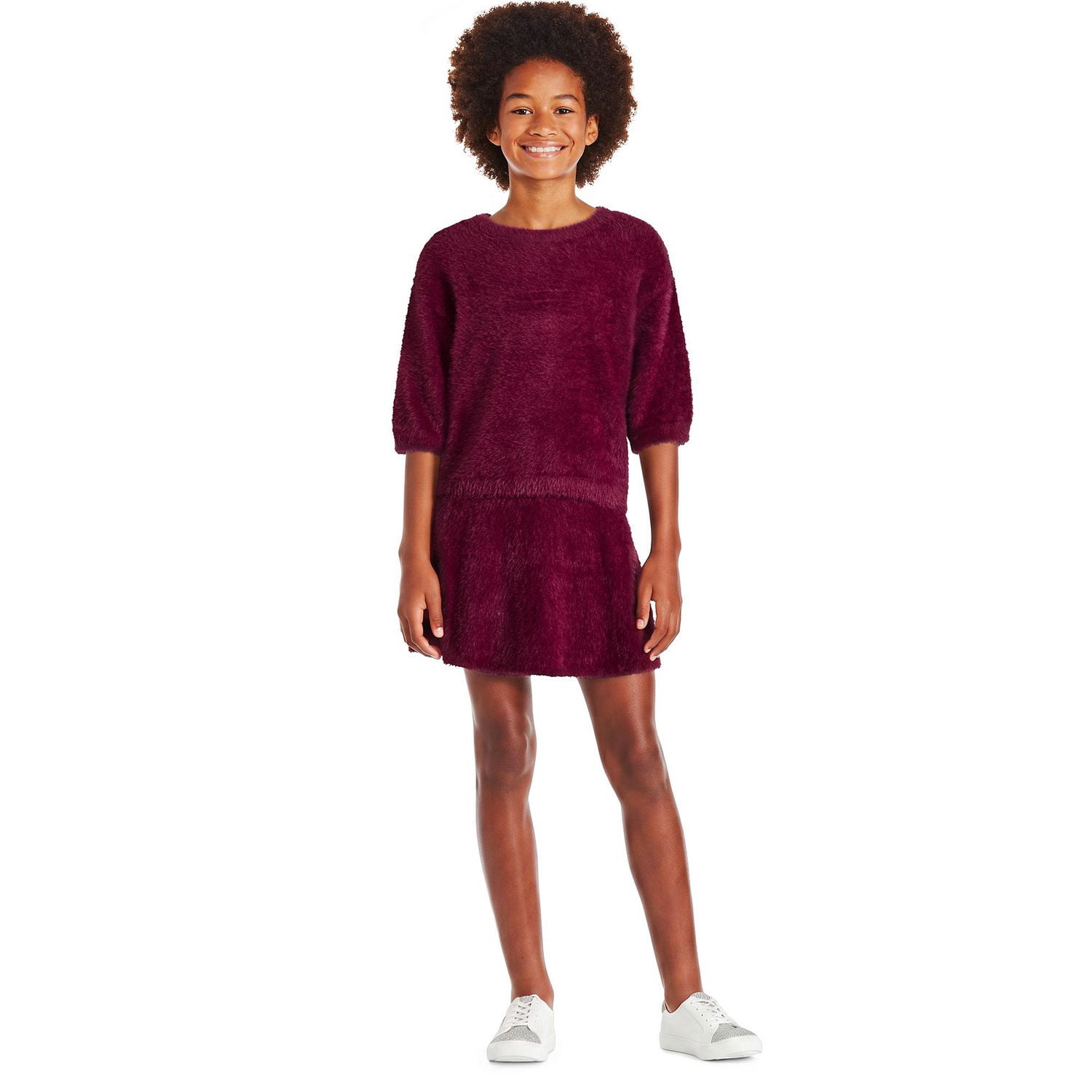 George Girls' Two Piece Chenille Sweater and Skirt Set
