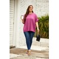 thumbnail image 4 of ORUYROP T-Shirt Surdimensionné pour Femmes Été Décontracté à Manches Courtes Tee Ample Hauts, 4 of 5