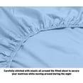 thumbnail image 3 of Hotel Luxurious, 1800 Series Super Soft Embroidery 4 PC Sheet Set (Full, Blue), 3 of 4