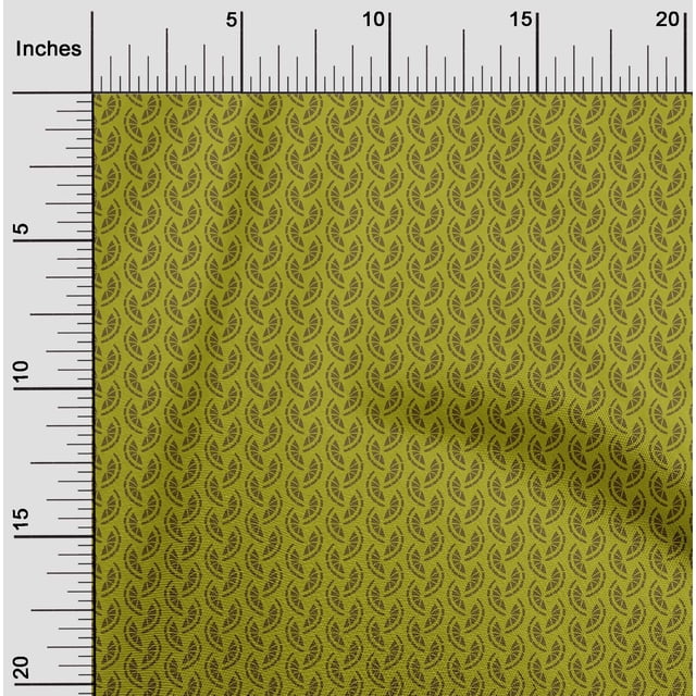 oneOone Organic Cotton Voile Fabric Lemon Slice Block Decor Fabric Printed BTY 42 Inch Wide