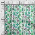 thumbnail image 2 of oneOone Cotton Poplin Light Green Fabric African Craft Projects Decor Fabric Printed by The Yard 56 Inch Wide, 2 of 4