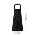thumbnail image 3 of Long Cottons Apron Waterproof Oil Resistants Kitchen Apron For Cooking Baking Cleaning Adjustable Ties Bib Adult Unisex, 3 of 6