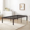 thumbnail image 2 of VECELO 16" Twin Size Metal Platform Bed Frame, Heavy Duty Steel Slat/Mattress Foundation, No Box Spring Needed, Black, 2 of 6
