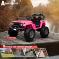 thumbnail image 4 of VOLTZ TOYS 24V Kids Ride-On Jeep Truck with Extendable Cabin, 2-Seater Off-Road Electric Car with Quad Motors & Parent Remote Control, EVA Rubber Wheels, Bluetooth, Gift for Boys & Girls Aged 3-8, 4 of 7