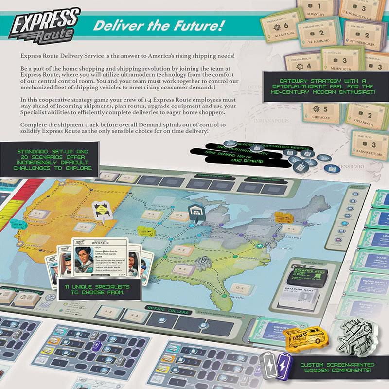 USAopoly Express Route Jeu De Plateau
