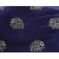 thumbnail image 4 of oneOone Georgette Viscose Fabric Elephant Block Printed Fabric 1 Yard 42 Inch Wide, 4 of 4