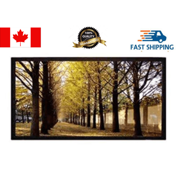 eGALAXY® 133″ 16:9 FIXED FRAME PROJECTOR SCREEN (GREY) PSF133AG