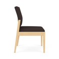 thumbnail image 2 of Pemberly Row Chaise d'Appoint Sans Accoudoirs pour Réception, Cadre en Bois, Brun, 2 of 5