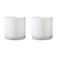 thumbnail image 1 of Wweixi Indoor Flower Pots - Elegant And Practical Available In Multiple Colors And Can Be Selected TX white M 2Set, 1 of 6