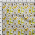 thumbnail image 4 of oneOone Cotton Flex Medium Yellow Fabric Cute Animal Sewing Craft Projects Fabric Prints By Yard 40 Inch Wide, 4 of 4
