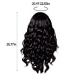 thumbnail image 3 of HOARBOEG Fashionable Long Curly Hair Wig, Two Adjustable Shoulder Straps With Inner Cap Mesh, Which Can Be Wound To A Fixed Position To Suit The Head Circumference Clearance Sale, 3 of 6