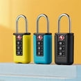 thumbnail image 3 of 1PC TSA Customs Colorful Code Lock For Travel Luggage Password Changeable Lock Contrast Color Design Padlock Cabinet Locker 2# N, 3 of 6