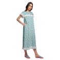 thumbnail image 3 of Moomaya Chemise de Nuit d'Allaitement à Col Rond Imprimée pour Femmes en Coton, 3 of 6