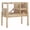 Grey, variant on Ourlova Spacious Wooden Guinea Pig Cage with Stand and Ramp-Small Animal Hutch for Rabbits 50*93cm Natural wood color